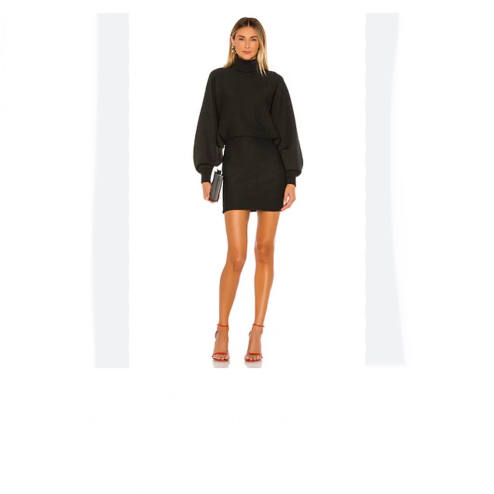 Alice + Olivia Black Mini Dress